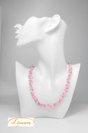 Kette  | Perlenmix rosa